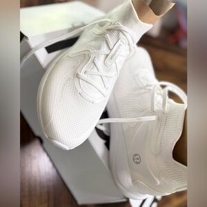 Lululemon White Chargefeel Workout Mid Sneakers